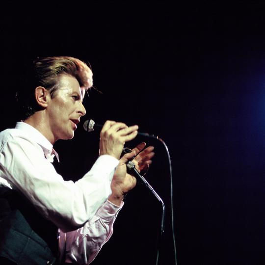 David Bowie on the Sound + Vision Tour, 1990