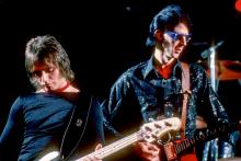BOSTON, MA- JUNE 1978: Benjamin Orr and Rick Ocasek performing at The Paradise Theater June 29 1978 in Boston MA. (Photo by Ron Pownall/Getty Images)