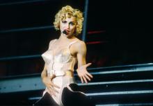 Madonna on the Blonde Ambition tour, 1990