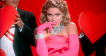 Madonna in the "Material Girl" video