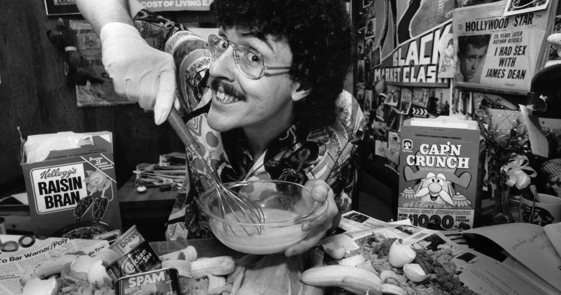 Just eat it! "Weird Al" Yankovic in 1984.